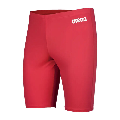 Arena (36R, Red/White) Arena Mens Solid Jammer Shorts