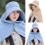 Outdoor Sun Hat Polyester Fisherman Hat Full Face-Khaki 2