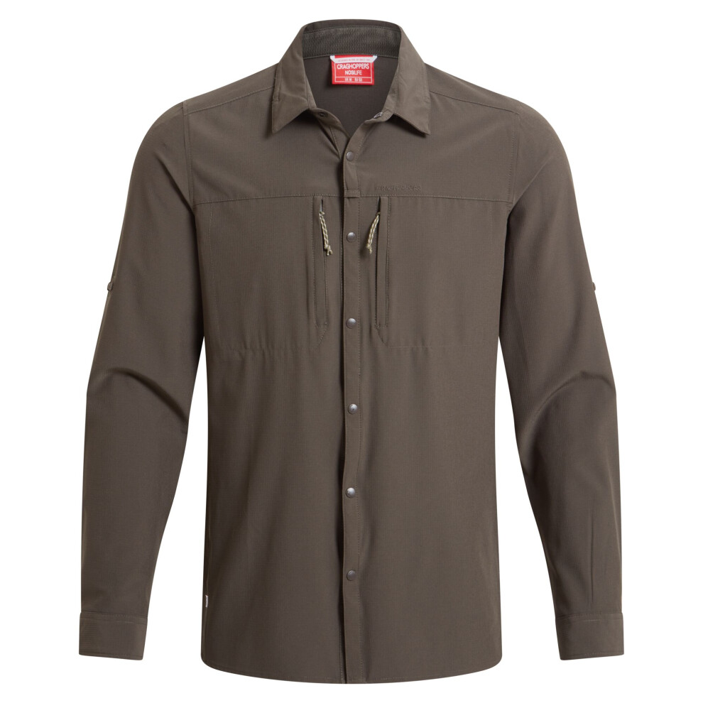 Craghoppers (S, Woodland Green) Mens Nosilife Long-Sleeved Shirt