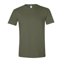 (3XL, Military Green) Gildan Mens Plain Lightweight T-Shirt