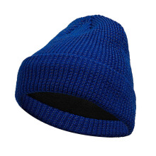 (royal blue) High Visibility Knitted Caps For Night Running Cycling with Reflective Thread Comfortable Safety Beanies Hat for Outdoor Yellow