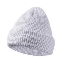 (White) High Visibility Knitted Caps For Night Running Cycling with Reflective Thread Comfortable Safety Beanies Hat for Outdoor Yellow