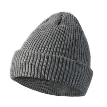 (Dark Grey) High Visibility Knitted Caps For Night Running Cycling with Reflective Thread Comfortable Safety Beanies Hat for Outdoor Yellow