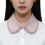 Women False Lapel Collar Luxurious Pearls Spread False-White 8