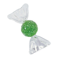 (6) Glass Sweets Figurines Glass Sweets Ornament Glass Colorful Candy Statue for Wedding Birthday Party Home Decorations Multicolor