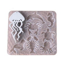 (01) Marine Animal Earring Molds Necklace Jewelry Pendant Making Molds DIY Crafts Keychain Pendant Molds Gift for Women Girl