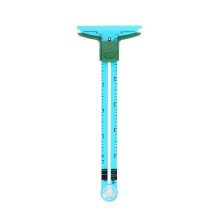 (Blue) Sewing Gauge Sewing Measuring Tool 5-in-1 Sliding Gauge Measuring Sewing Ruler Tool Fabric Quilting Ruler for Knitting White