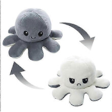 (20cm, Grey White) octopus plush toy reversible giant 20cm 30cm 40cm