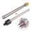 (12KW, Silver) DN32 Thread Heating Pipe Water Heater Electrical Immersion Element Booster  Silver 1