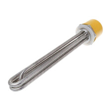 (4.5KW, Silver) DN32 Thread Heating Pipe Water Heater Electrical Immersion Element Booster Silver
