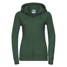(S, Bottle Green) Russell Womens/Ladies Authentic Full Zip Hoodie