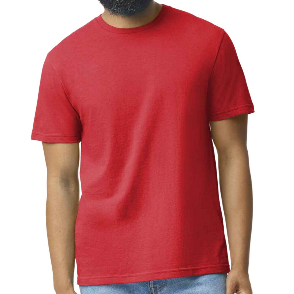 Gildan (Xl, Red Mist) Mens Softstyle Cvc T-Shirt