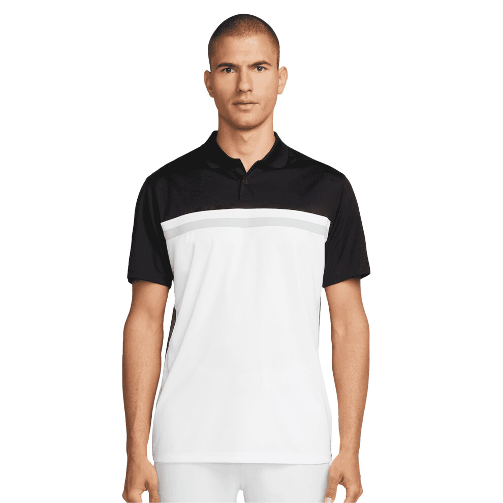 Nike (Xl, Black/White) Mens Victory Dri-Fit Polo Shirt