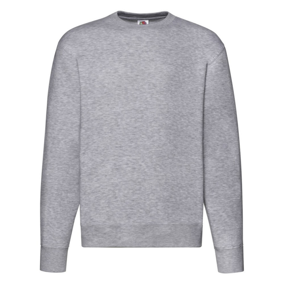 Fruit Of The Loom (S, Heather Grey) Mens Premium Set-In Sweatshirt