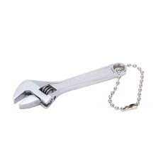 Compact Design Adjustable Wrench for DIY Enthusiasts, Silver Nut Wrench Tool with Knurl for Easy Jaw Adjustment, Mini Size Adjustable Spanner Built
