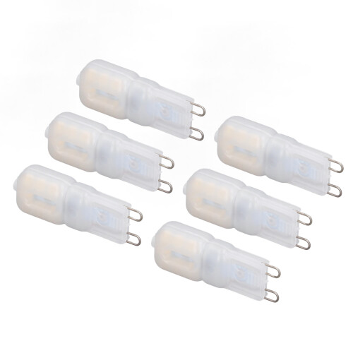 6 τεμάχια λαμπτήρες G9LED, διεπαφή διεθνούς προτύπου για εύκολη εγκατάσταση, 2
