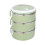 Jacenvly stainless steel bento box 2100ml 3-layer 1