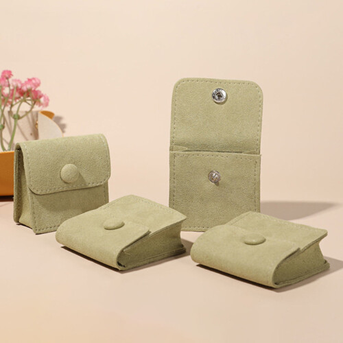 Jewelry Organizer Foldable Microfiber Pouch with Double