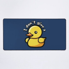 Rubber Duck Desk Mat Funny Pun Design 1 Piece