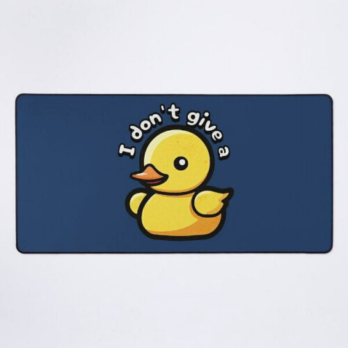 Rubber Duck Desk Mat Funny Pun Design 1 Piece