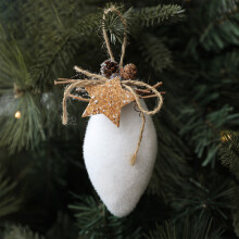 White Christmas Decoration Ball Holiday Ornament Set