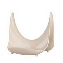 (Beige) BoSaiD Plastic Pan Pot Lid Cover Rack Cutting Board Storage Holder Shelf Kitchen Stand
