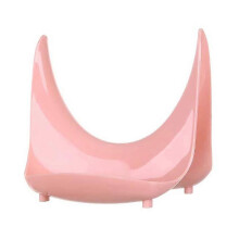 (Pink) BoSaiD Plastic Pan Pot Lid Cover Rack Cutting Board Storage Holder Shelf Kitchen Stand