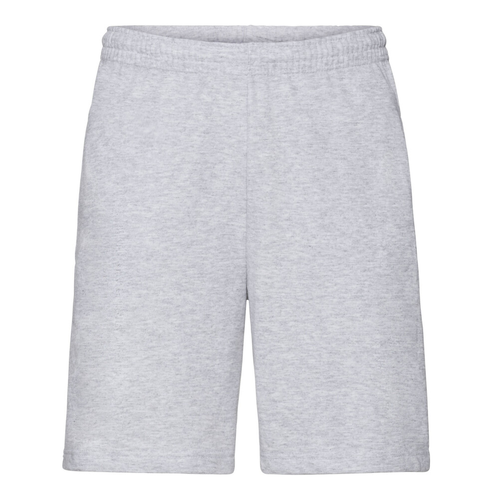 Fruit Of The Loom (M, Heather Grey) Unisex Adult Lightweight Shorts