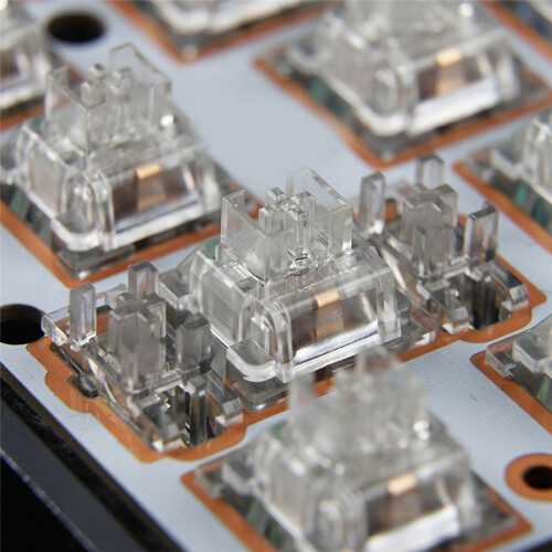 5PCS Transparent Gold Plated Plate Mounted Stabilizer PCB Mount Keyboard Stabilizers for Mechanical Keyboards 1