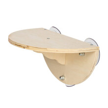 2-in-1 Cordless Cat Hammock Kitten Window with 3 Suction Cups Window Cat Hammock Wooden Wall Mounted Cat Climber