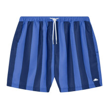(XXL, Navy) Ellesse Mens Staziona Vertical Stripe Swim Shorts