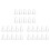 30Pcs Silicone Replacement Tip Case Protective Cover for  Pencil 1St 2Nd Touchscreen Stylus Pen Case White 1