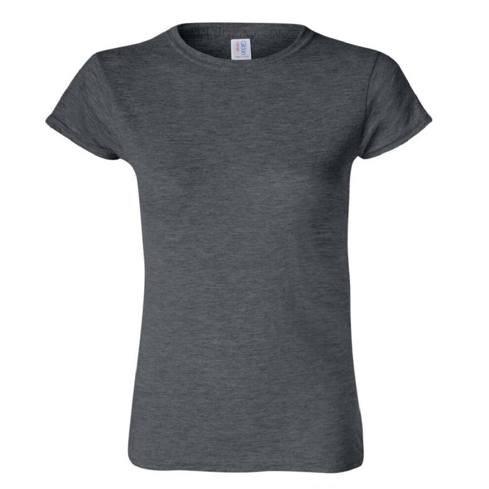 Gildan (M, Dark Heather) Ladies Soft Style Short Sleeve T-Shirt