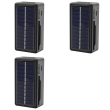 3X 18650 Battery Charger Multi Munctional Solar Type C Intelligent Lithium Battery Holder for 18650 Battery Boxs