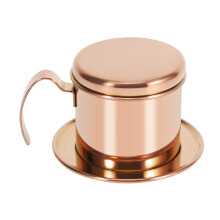 Stainless Steel Vietnamese Coffee Filter Single Cup Vietnam Hand Punch Pot Drip Filter Coffee Pot Vietnamese Coffee Pot Drip Filter Cup Family Outdoor