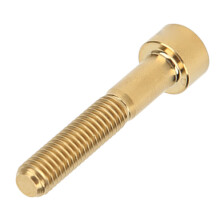 Parafuso de avanço de bicicleta de alto desempenho e antiferrugem, robusto, em liga de titânio, com rosca universal M6, resistente à corrosão,
