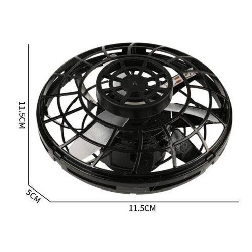 (Black)Magnetic Hover Spinner With Flying Spin For Entertainment Calmness Enhancement