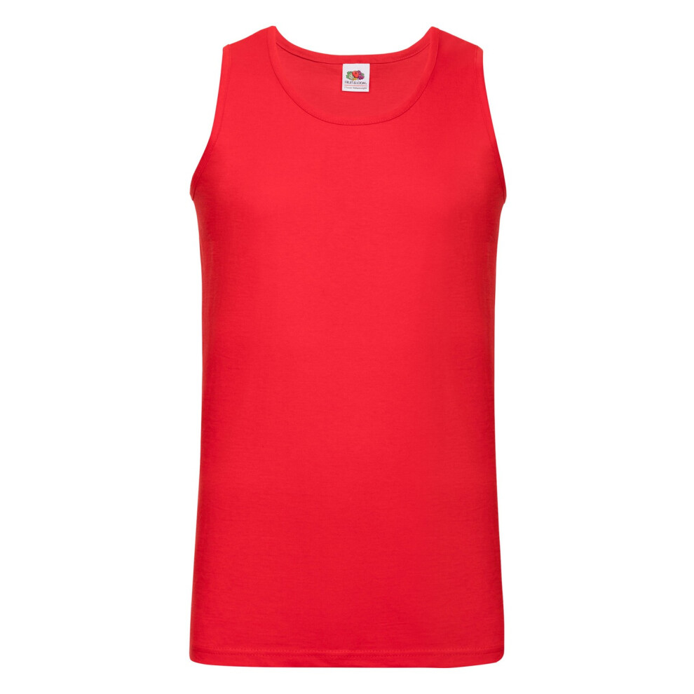 Fruit Of The Loom (S, Red) Unisex Adult Valueweight Athletic Tank Top