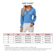 Chemises amples pour femmes, hauts fluides à ourlet arrondi et manches bouffantes avec détails patchwork, hauts à manches longues pour un look