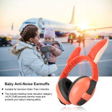 Geluidsdempende oorkappen voor de veiligheid van baby's, duurzame gehoorbeschermende hoofdtelefoon met 27 dB NRR, opvouwbaar ontwerp en draagbaar