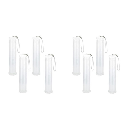 8 Pack Extendable Plastic Paint Brush Case, Clear Long Paint Brush Holder Tube, Storage Pencil Container