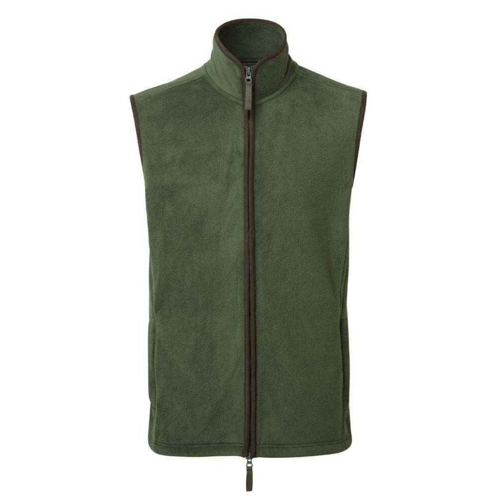 Premier (Xxl, Moss Green/Brown) Mens Artisan Fleece Gilet