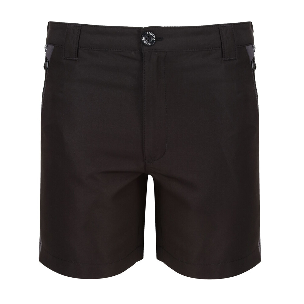 Regatta (9-10 Years, Black/Seal Grey) Childrens/Kids Sorcer Mountain Iii Shorts