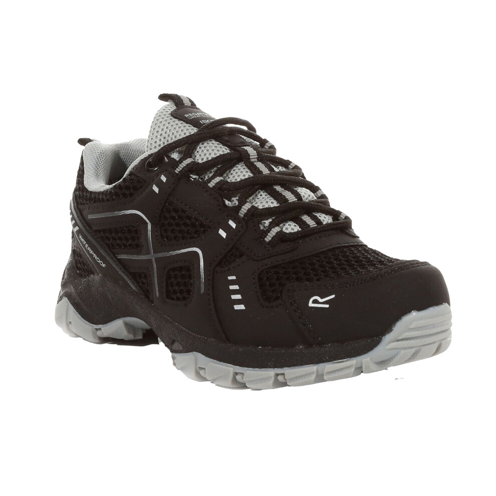 Regatta (2.5 Uk, Black/Light Steel) Childrens/Kids Vendeavour Walking Shoes
