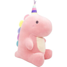Cute Dinosaur Plush Stuffed Animal Plush Toys,stuffed Squishy Animal Kawaii Pillow,soft Cartoon Plushie Hugging Toy Gifts for Kids Sleeping (pink,9inc
