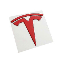 (3 Red Back) Metal Replacement Sticker For Tesla Model 3 Y Front Back Trunk Logo Replace Emblem Decals Stickers Accessories