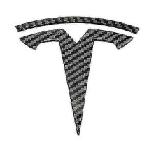 (3 Carbon Fiber Back) Metal Replacement Sticker For Tesla Model 3 Y Front Back Trunk Logo Replace Emblem Decals Stickers Accessories