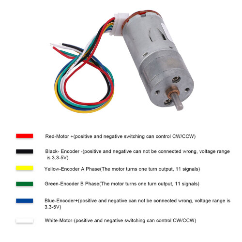 Κινητήρας κωδικοποιητή για Smart Car DIY, Μεγάλη διάρκεια ζωής, Λειτουργία χαμηλού