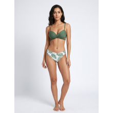 CUPSHE Conjunto de Bikini para Mujer Traje de Baño Floral Verde Ajustable XXL — bikini dos piezas, bikini mujer moda