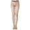 Women's Glitter Metallic Fishnet Tights with V Shaped Low-Brown 1